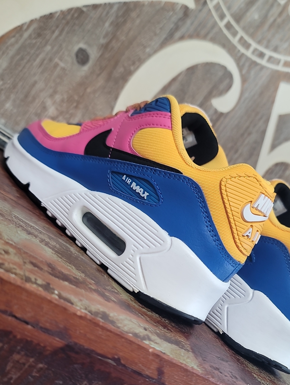 🔥 Nike Air Max 90 'Multi Color' Wmns 8 Great Condition. Fast Shipping. - Picture 7 of 15